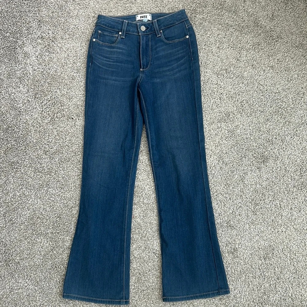 PAIGE Women's Blue Ankle & Cropped Jeans